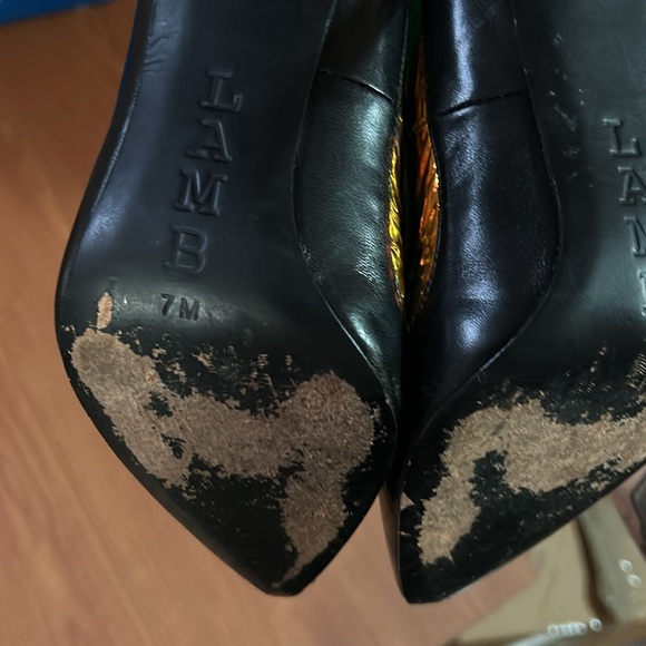 L.A.M.B by Gwen Stefani; Size 7; Black leather with Iridescent foil - Picture 4 of 4